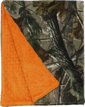 ZUZIFY REALTREE Minky Dot Double-Layer Fleece Baby Blanket. ZUZ0028